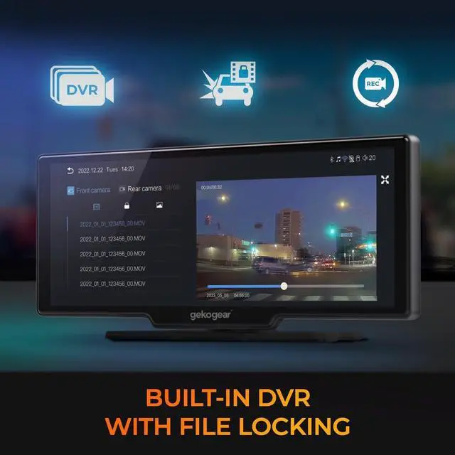 Alt view image 15 of 15 - GekoGear Orbit C120 10.26" Infotainment Display w Dash and Backup Cam