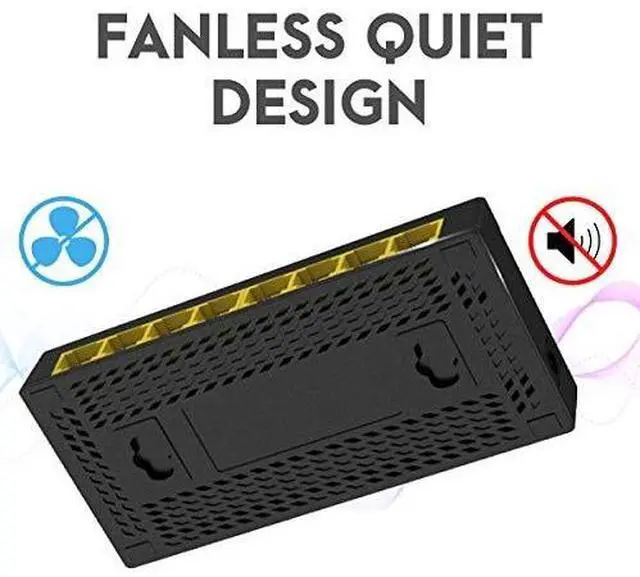 Alt view image 11 of 13 - Netis ST3108C 8 Port 10/100Mbps Fast Ethernet Switch | Desktop Ethernet Splitter, Ethernet Hub, Plug and Play, Traffic Optimization Auto-Negotiation RJ45 Ports with Compact Design