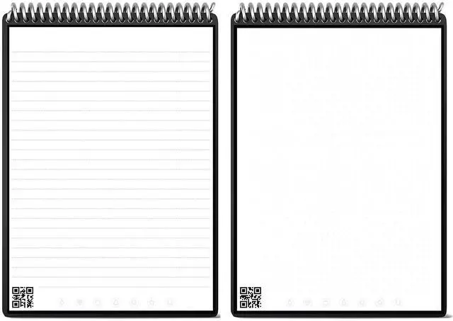 Alt view image 3 of 8 - Flip Smart Notepad Lined/Dot Grid Rule 16 White 8.5 x 11 Sheets Black Cover
