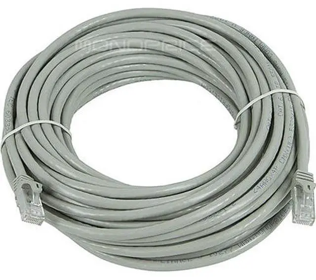 Alt view image 5 of 18 - Monoprice Cat6 Ethernet Patch Cable - 50 Feet - Gray | Network Internet Cord - RJ45, Stranded, 550Mhz, UTP, Pure Bare Copper Wire, 24AWG - Flexboot Series