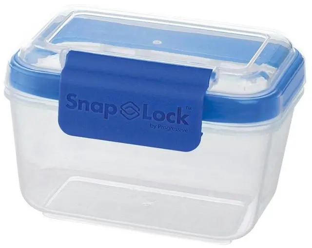 Alt view image 3 of 3 - Progressive SNL-1007B 2-Cup Snap Lock Container - Blue