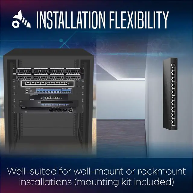 Alt view image 12 of 17 - TRENDnet TEG-S3160, 16-Port Unmanaged 2.5G Desktop Network Ethernet Switch