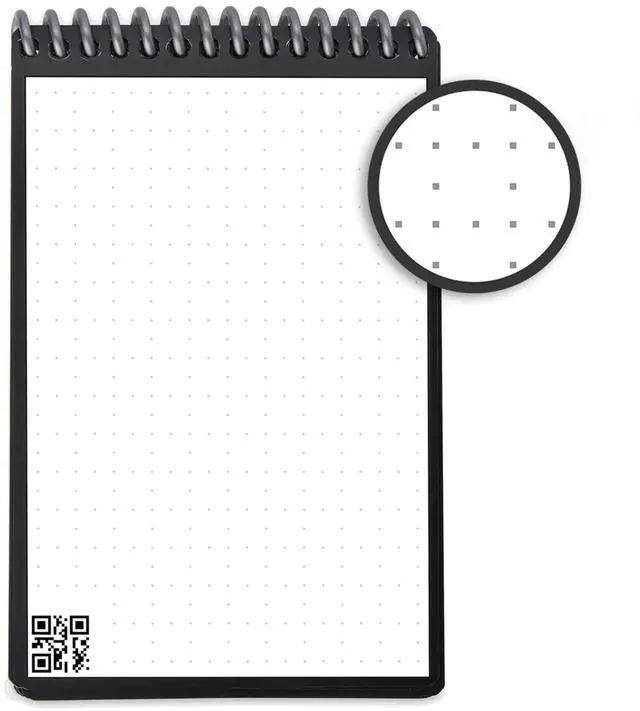 Alt view image 7 of 8 - Mini Notepad Midnight Blue Cover Dot Grid Rule 3 x 5.5 White 24 Sheets EVRMKCDF