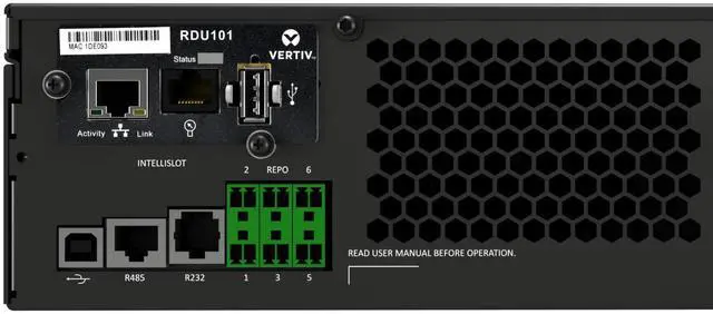 Alt view image 14 of 14 - Liebert GXT5 UPS w/Network Card - 500VA/500W 120V  Online Double Conversion Rack Tower  Energy Star  Uninterruptible Power Supply  Sine Wave Battery Backup (GXT5-500LVRT2UXLN)