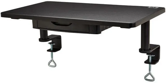 Alt view image 15 of 15 - Tripp Lite Clamp-on Universal Monitor Riser Stand with Storage Drawer, Monitor Shelf for Desk, Black, TAA Complaint, 5-Year Warranty (WWSSC Clamp-On Series)