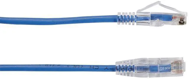 Alt view image 8 of 8 - BLACK BOX C6APC28-BL-02 SLIM-NET CAT6A 28-AWG 500-MHZ STRANDED ETHERNET PATCH CABLE - UNSHIELDED, PVC, S