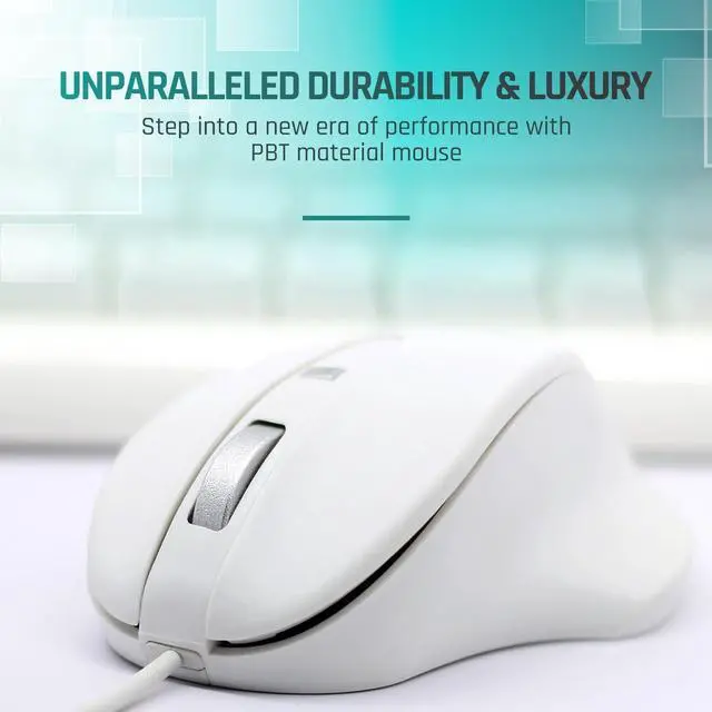 Alt view image 3 of 7 - Matias USB-A Wired Pbt Mouse White