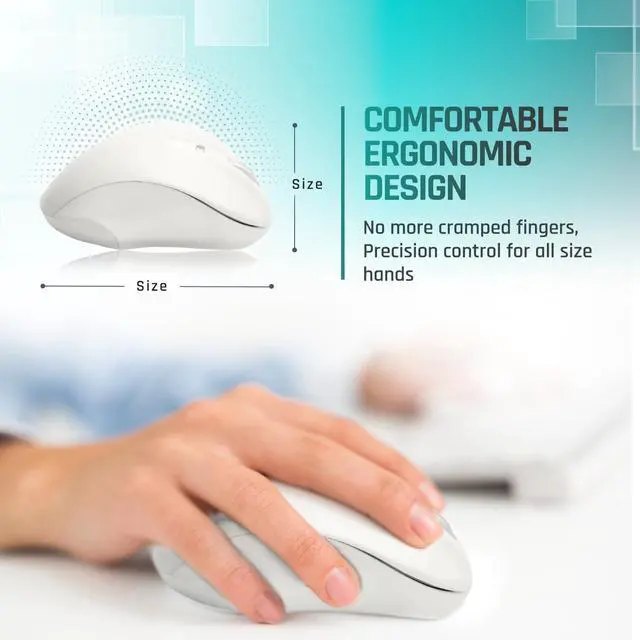Alt view image 4 of 7 - Matias USB-A Wired Pbt Mouse White
