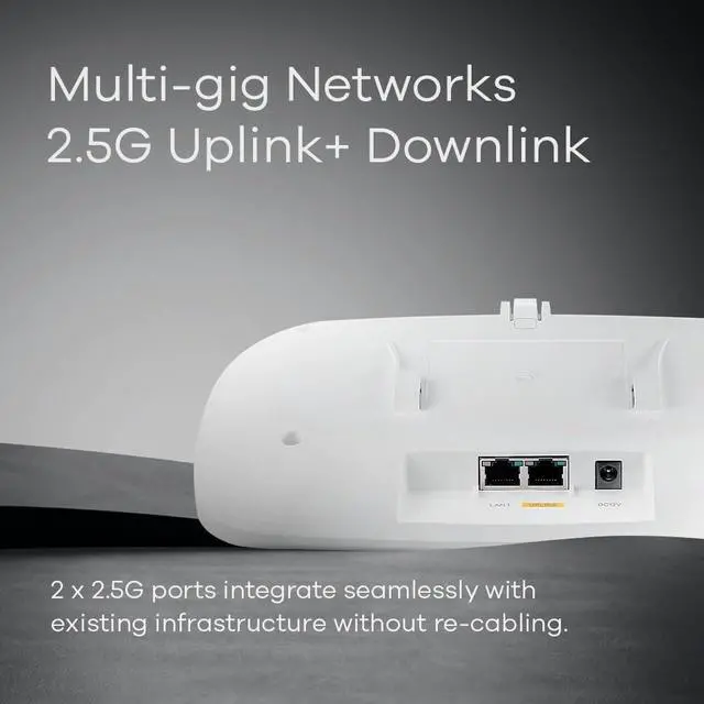 Alt view image 11 of 12 - Zyxes BE11000 WiFi 7 Triple-Radio NebulaFlex Pro Access Point WBE530