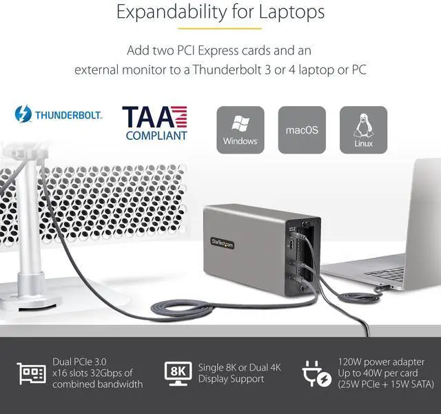 Alt view image 16 of 20 - Thunderbolt PCIe Expansion Chasis