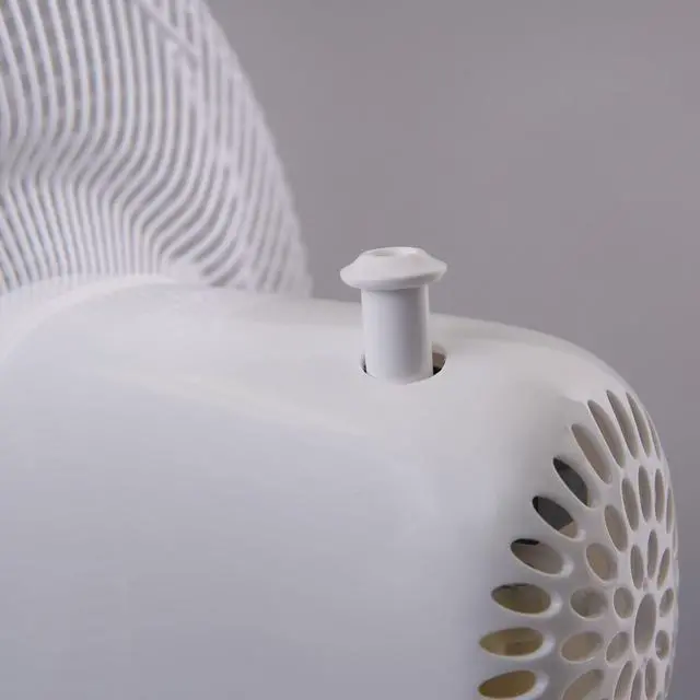 Alt view image 9 of 9 - Alera 12" 3-Speed Oscillating Desk Fan Plastic White FAN122W
