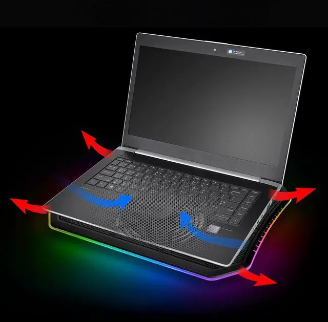 Alt view image 6 of 9 - Thermaltake Massive 12 RGB Notebook Cooler CL-N020-PL12SW-A