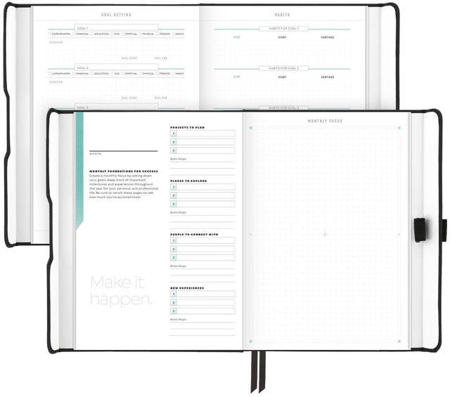 Alt view image 11 of 14 - AT-A-GLANCE® Foundation Weekly/Monthly Planner, 5-1/2" x 8-1/2", Small, Black, Undated