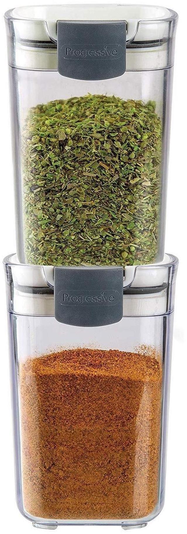 Alt view image 9 of 10 - Progressive International Prepworks SEASONING KEEPERS, 2 Piece, Clear