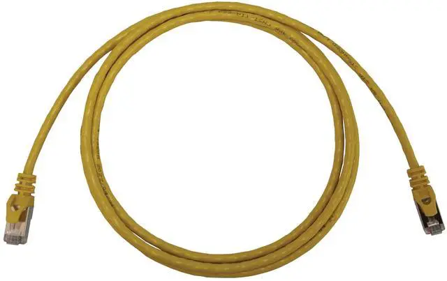 Alt view image 7 of 9 - Eaton Tripp Lite Series Cat6a 10G Snagless Shielded Slim STP Ethernet Cable RJ45 M/M PoE Yellow 6 ft. 1.8 m
