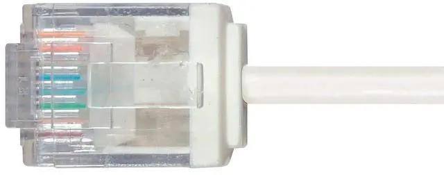 Alt view image 8 of 8 - Monoprice Cat6 Ethernet Patch Cable - 3 Feet - White | Stranded, 550MHz, UTP, Pure Bare Copper Wire, 32AWG  - Micro SlimRun Series