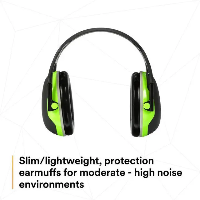 Alt view image 17 of 20 - 3M PELTOR X4 Earmuffs, 27 dB NRR, Fluorescent Yellow-Green X4A