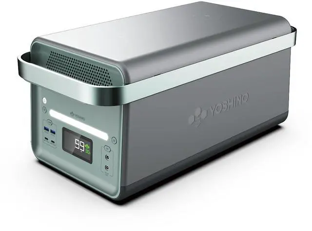 Alt view image 8 of 14 - Yoshino Solid-State Portable Power Station, Push-Button Start Battery Generator 2,611Wh, 4,000W /6,000W Peak, Solar Optional Generator, Expandable, Off-Grid, RV, UPS Backup Battery