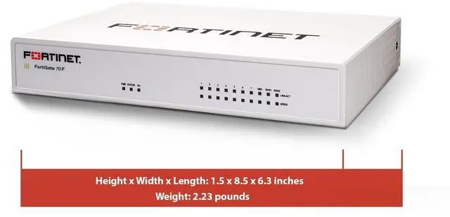 Alt view image 4 of 8 - Fortinet FortiGate FG-70F Network Security/Firewall Appliance FG70FBDL80912