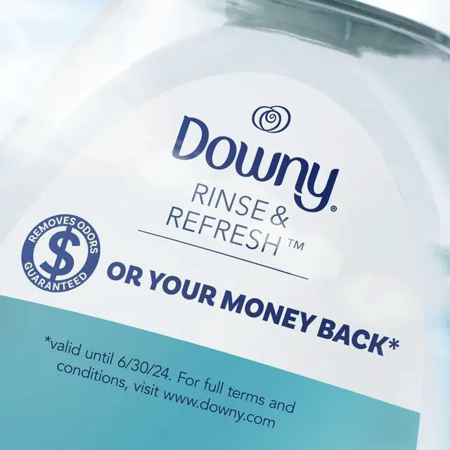 Alt view image 11 of 12 - Downy Rinse & Refresh Liquid Fabric Softener Cool Cotton 70 Loads 48 oz. (3700091446)