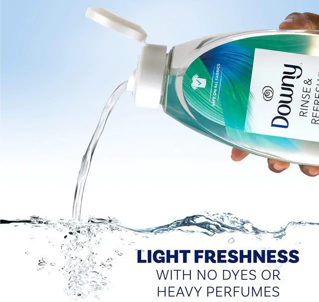 Alt view image 12 of 12 - Downy Rinse & Refresh Liquid Fabric Softener Cool Cotton 70 Loads 48 oz. (3700091446)