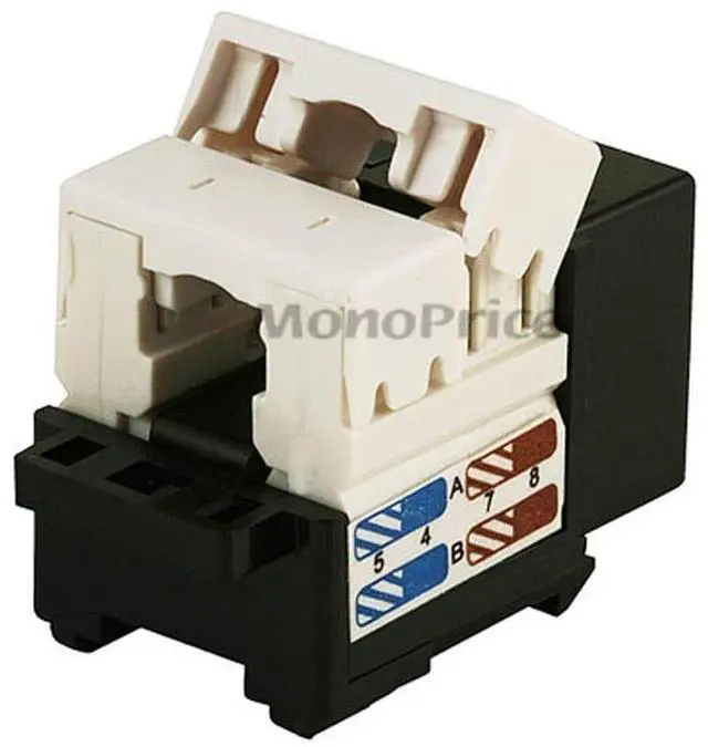Alt view image 10 of 11 - Monoprice Cat5e Punch Down Keystone Jack - Orange