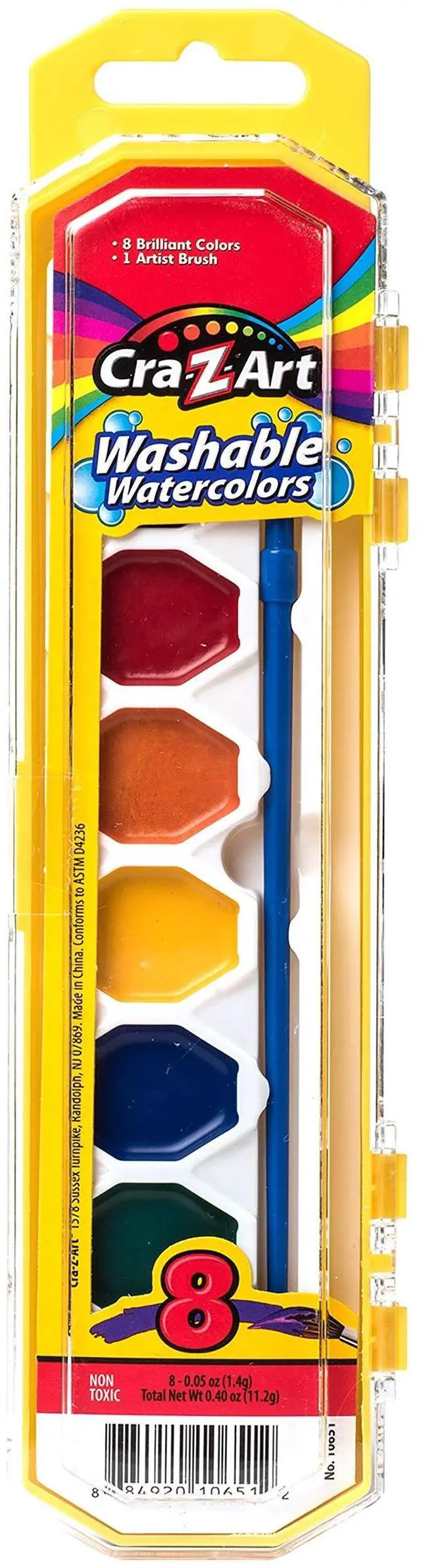 Alt view image 4 of 7 - Washable Watercolor Classroom Pack 8-Color Kits Assorted Colors 36 Kits/Box 24011