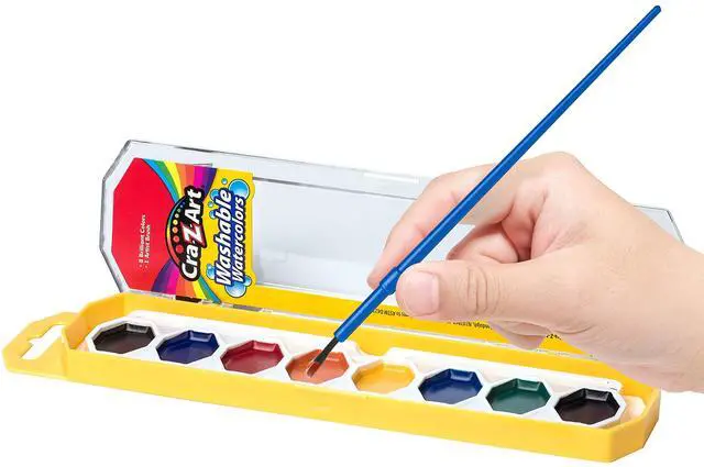 Alt view image 6 of 7 - Washable Watercolor Classroom Pack 8-Color Kits Assorted Colors 36 Kits/Box 24011