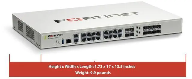Alt view image 2 of 6 - FORTINET FortiGate 200F, 18 x GE RJ45, 8 x GE SFP slots, 4 x 10GE SFP+ slots w/ 1Y FortiCare Premium and FortiGuard Enterprise Protection | FG-200F-BDL-809-12