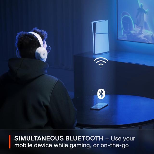 Alt view image 3 of 6 - SteelSeries Arctis Nova 7P Wireless Multiplatform Gaming Headset White