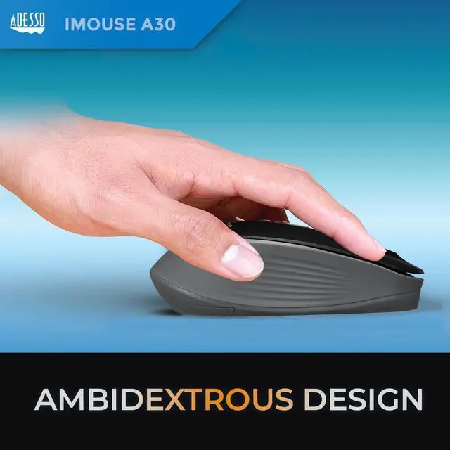 Alt view image 11 of 15 - Adesso iMouse A30B Wireless Mouse with AI Copilot Button Black