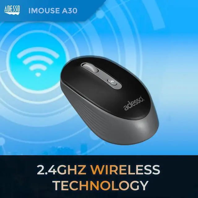Alt view image 14 of 15 - Adesso iMouse A30B Wireless Mouse with AI Copilot Button Black