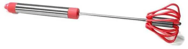 Alt view image 2 of 3 - Ronco Self Turning Rotating Turbo Push Whisk Mixer Milk Frother Red 3-Pack