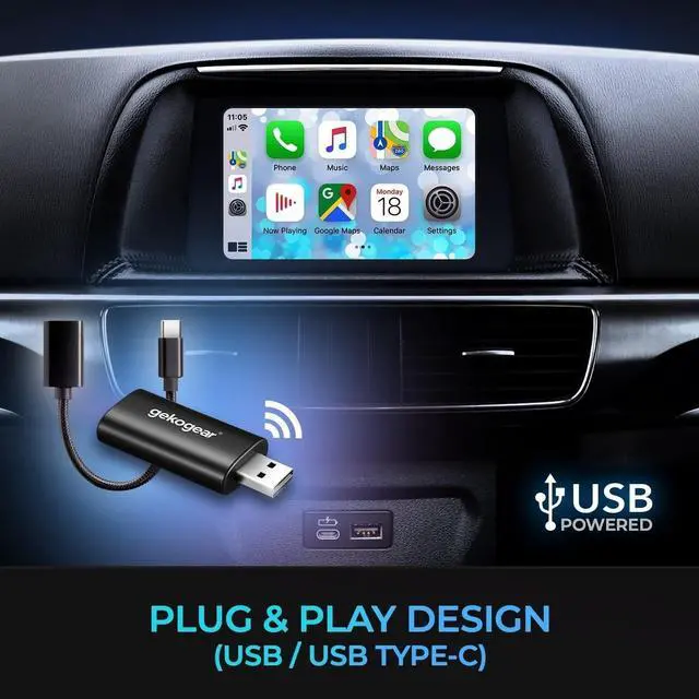 Alt view image 8 of 13 - GekoGear Orbit A100 Bluetooth 5.0 Bluetooth Adapter for Smartphone ORBITA100