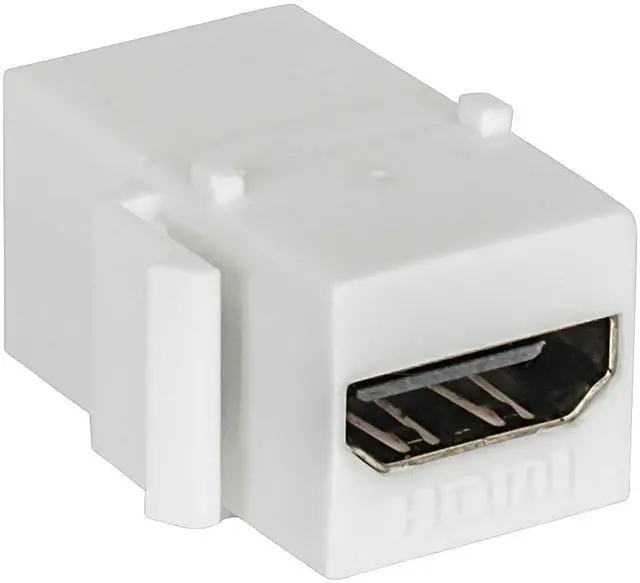 Alt view image 9 of 9 - MANHATTAN HMDI INLINE COUPLER, HDMI FEMALE TO HDMI FEMALE (WHITE). SNAP-IN INSTA