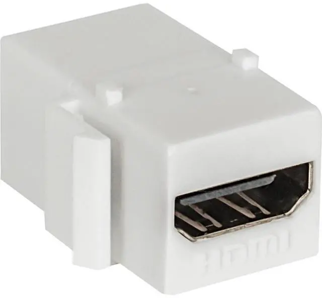 Alt view image 8 of 9 - MANHATTAN HMDI INLINE COUPLER, HDMI FEMALE TO HDMI FEMALE (WHITE). SNAP-IN INSTA