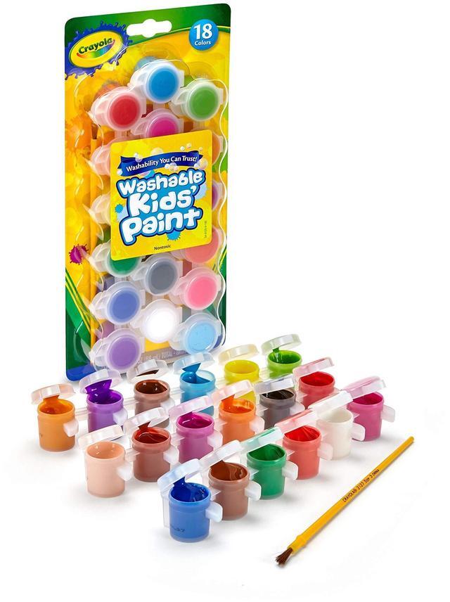 Alt view image 18 of 18 - Crayola Washable Kids' Paint Pots Assorted 54-0125