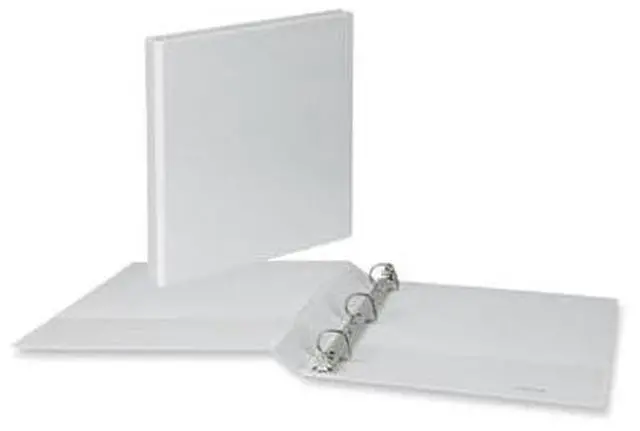 Alt view image 4 of 7 - Universal Office Slant D-Ring View Binder 3 Rings 1" 8.5x11 White 12Ct 1147
