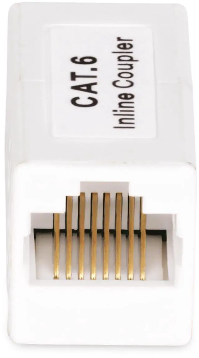 Alt view image 3 of 5 - StarTech RJ45 Coupler Inline Cat6 Coupler Female to Female F/F T568 Connector Unshielded Ethernet Cable Extension