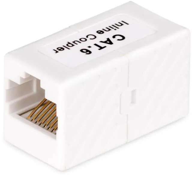 Alt view image 2 of 5 - StarTech RJ45 Coupler Inline Cat6 Coupler Female to Female F/F T568 Connector Unshielded Ethernet Cable Extension