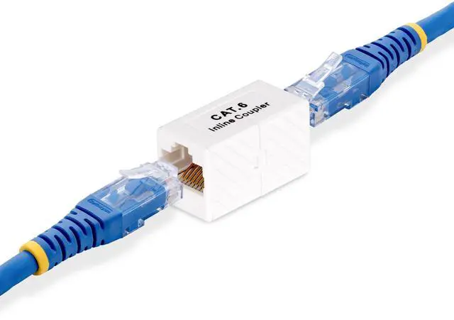 Alt view image 4 of 5 - StarTech RJ45 Coupler Inline Cat6 Coupler Female to Female F/F T568 Connector Unshielded Ethernet Cable Extension