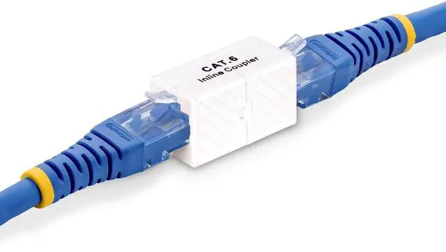 Alt view image 5 of 5 - StarTech RJ45 Coupler Inline Cat6 Coupler Female to Female F/F T568 Connector Unshielded Ethernet Cable Extension