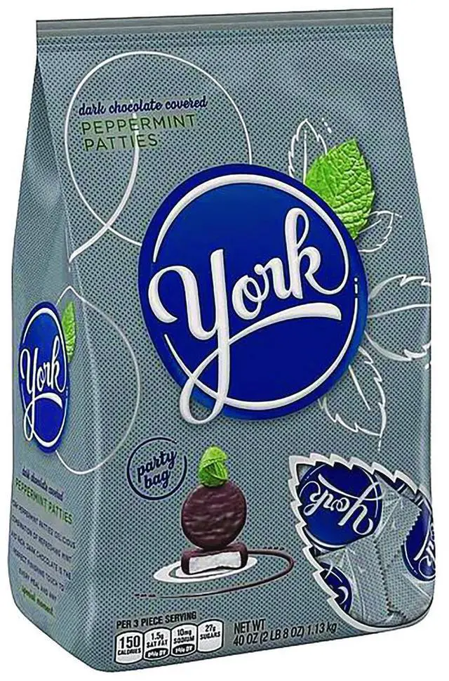 Alt view image 2 of 7 - YORK Dark Chocolate Peppermint Patties,  Candy Party Pack, 35.2 oz