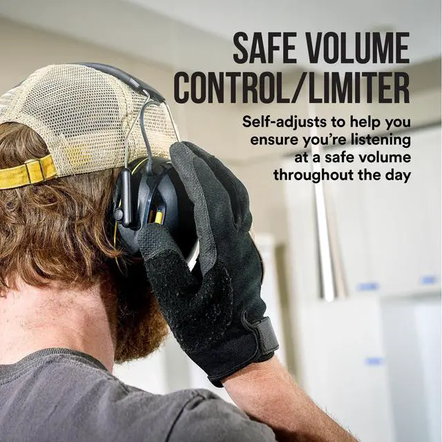 Alt view image 8 of 10 - 3M WorkTunes Electronic Hearing Protectors: Connect with Bluetooth Technology (Black)