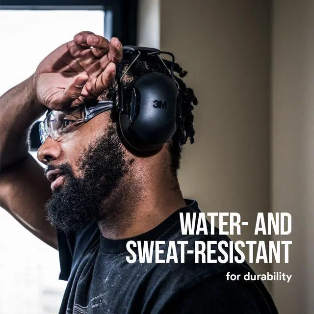 Alt view image 10 of 10 - 3M WorkTunes Electronic Hearing Protectors: Connect with Bluetooth Technology (Black)