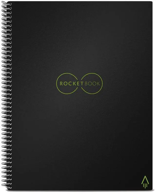 Alt view image 3 of 8 - Core Smart Notebook Medium/College Rule Black Cover 11 x 8.5 16 Sheets EVR2LRCA