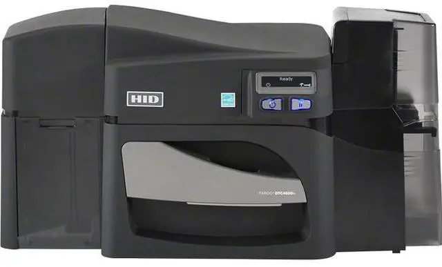 Alt view image 2 of 2 - Fargo DTC4500E Desktop Dye Sublimation/Thermal Transfer Printer Color Card Print Ethernet USB 055520