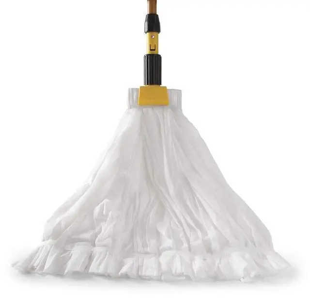 Alt view image 4 of 8 - Disposable Mop, Nonwoven Fiber, #24, 5" Headband, White 2025507