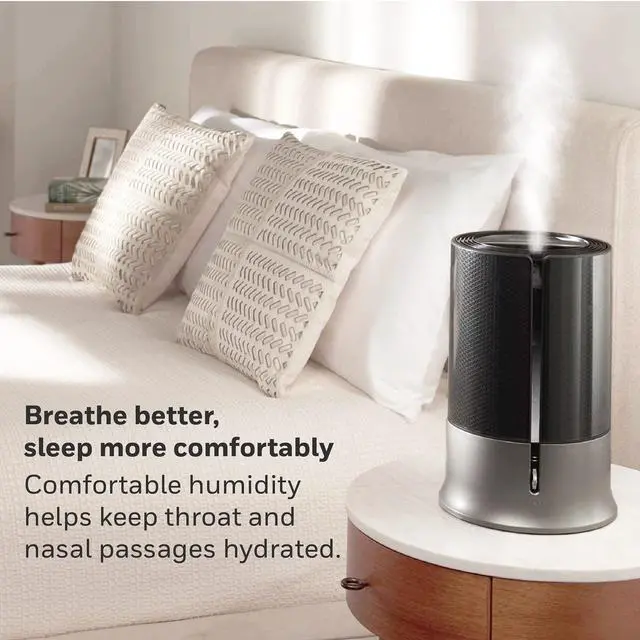 Alt view image 4 of 8 - Honeywell Designer Series Cool Mist 1.25 gal Humidifier, Black HUL430B