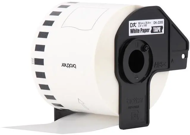 Alt view image 5 of 9 - Brother Continuous Paper Label Tape, 2.4" x 100 ft, White, 24 Rolls/Pack